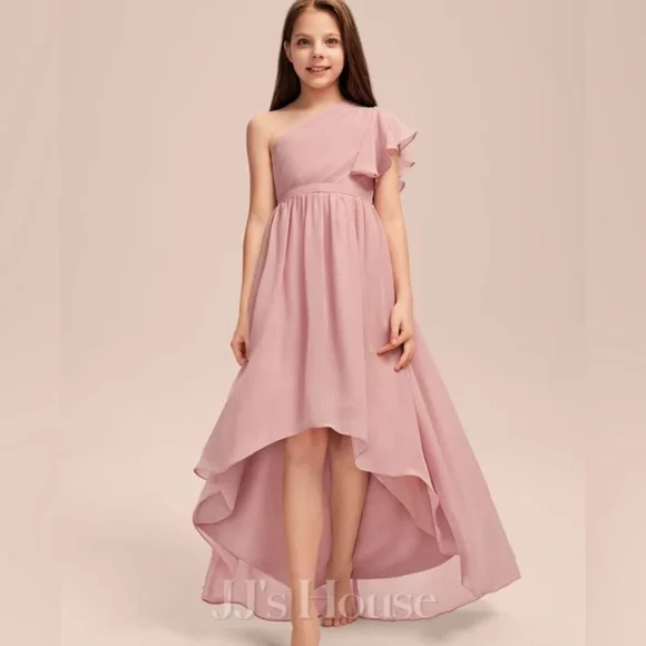 slim fit dress slacks ASHLEYlauren 8273 Size 10 Hot Pink Girls Pageant Dress Long Sleeve Ballgown Formal Kids Gown main image 0
